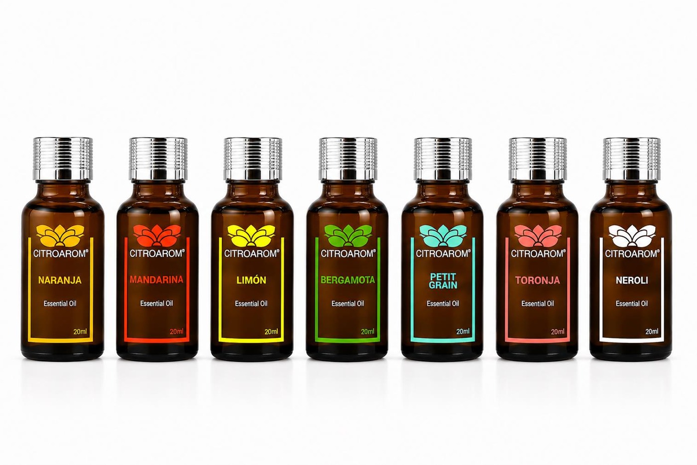Pure Citrus Line Pure Essential: Naranja, Mandarina, Limón, Bergamota, Petit Grain, Toronja, Neroli